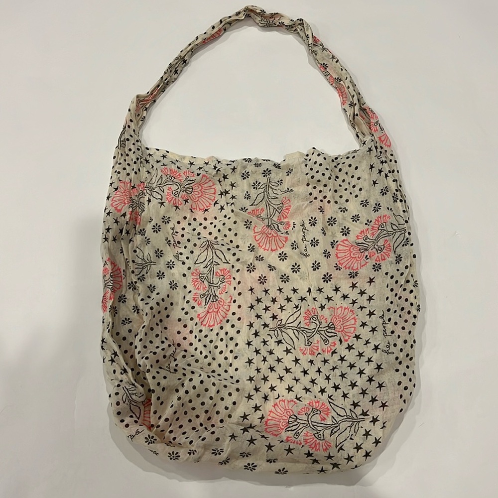 Free People Bag Purse Crossbody Lightweight Boho Floral Reusable Tote